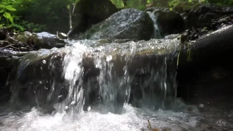 Small water stream Stock Footage 134894260