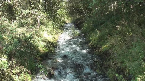 Small Waterfall #2 Stock Footage 8684980