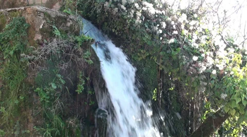 Small waterfall 2 Stock Footage 33073827