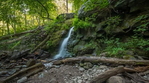 Small Waterfall 4k Time Lapse Vidéo 66757105
