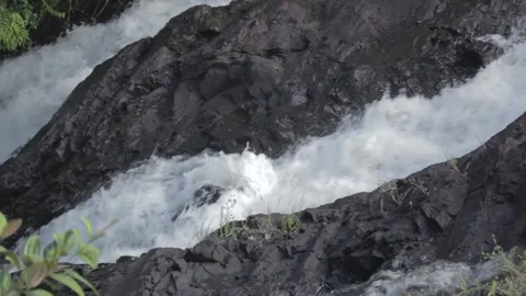 Small waterfall in the afternoon Stockbeeldmateriaal 147869464