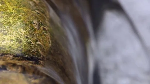 Small waterfall and clear water Stock Footage 78148170