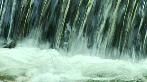 Small Waterfall closeup - slow motion Stock-Footage 10897886