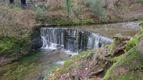 Small waterfall in the Cumbrian Lake District, just outside the village of .. 動画素材 237362463