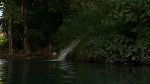 Small Waterfall Dreamy Place Video stock 155445568