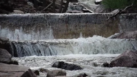 Small waterfall at Eldorado Canyon State Park 库存影片 41651799