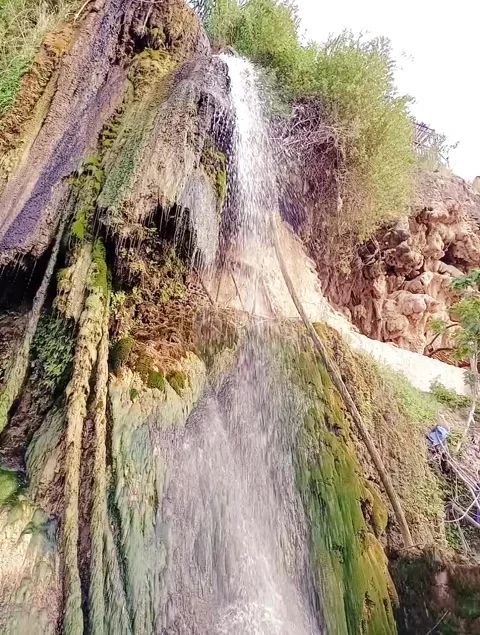 Small Waterfall flowing into the Jordan River 動画素材 241608028