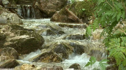 Small waterfall Stock Footage 79737