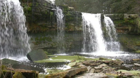 Small  waterfall Video stock 877604