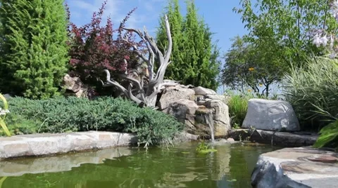 Small waterfall Stock Footage 7901887