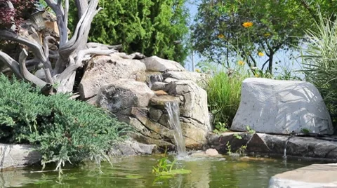 Small waterfall Stock Footage 7901920