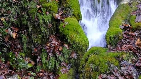 Small Waterfall Stock Footage 10856485