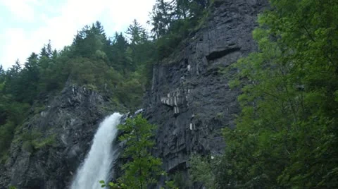 Small Waterfall Stock Footage 12757364