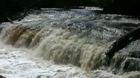 Small Waterfall Stock Footage 21274655