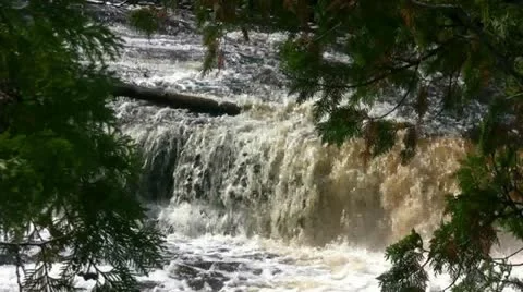 Small Waterfall Stock Footage 21275074