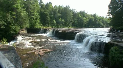 Small Waterfall Stock Footage 21280457