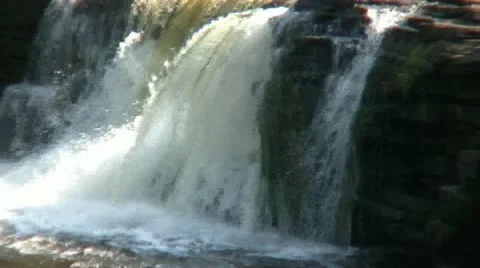 Small Waterfall Stock Footage 21280521