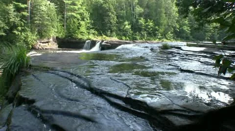 Small Waterfall Stock Footage 21280579