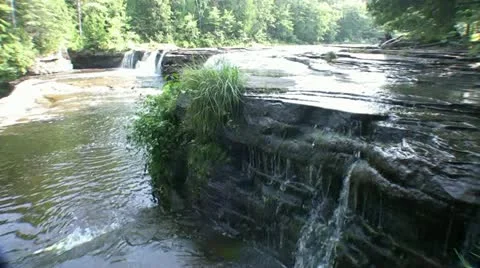 Small Waterfall Stock Footage 21280591