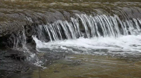 Small Waterfall Stock Footage 25272706