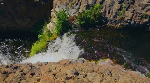 Small Waterfall Stock Footage 25684194