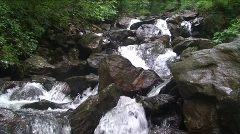 Small Waterfall Stock Footage 29803645