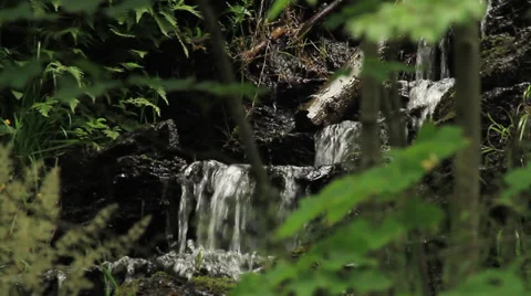 Small Waterfall Stock Footage 32630408