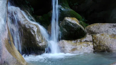 Small waterfall Stock Footage 35529118