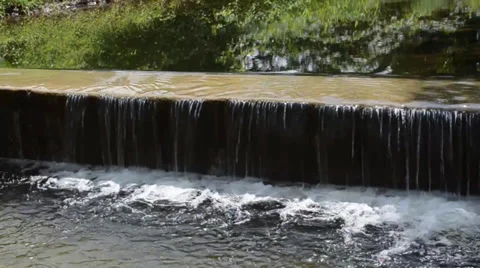 Small Waterfall Stock Footage 36793113
