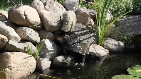 Small waterfall Stock Footage 73099322