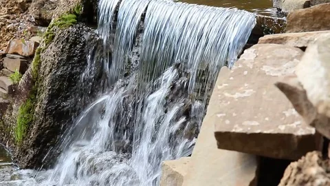 Small waterfall  Stock Footage 78155639