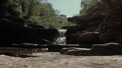 SMALL WATERFALL Stock Footage 82166458