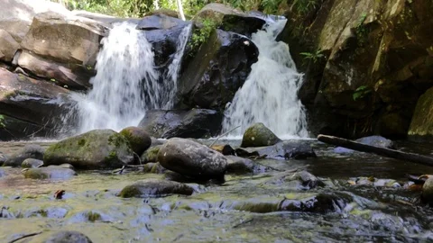 Small waterfall Stock Footage 87104251