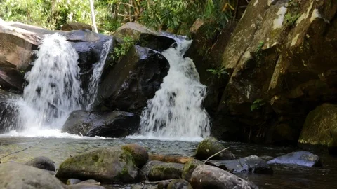 Small waterfall Stock Footage 87104286