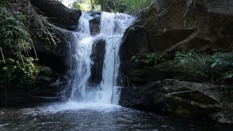 Small waterfall Stock Footage 87104290