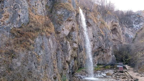 Small waterfall Stock Footage 95711386