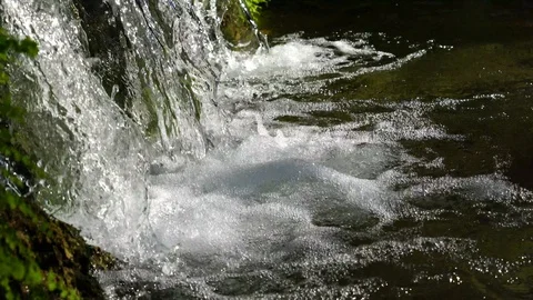 Small waterfall Stock Footage 100669673