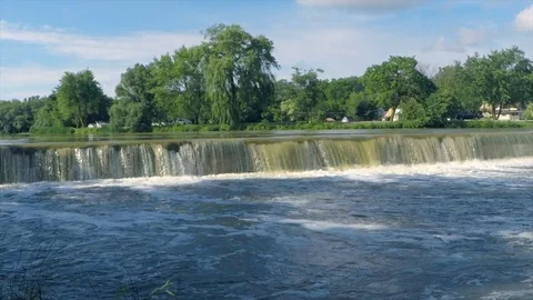 Small waterfall Stock Footage 105546196