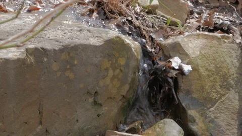 Small Waterfall Stock Footage 127949390