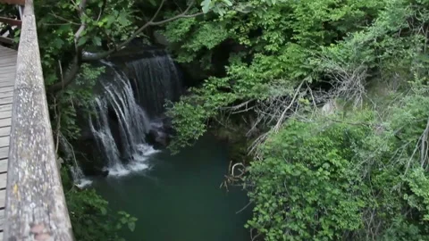 Small waterfall Stock Footage 133314262