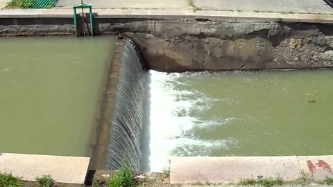 Small waterfall Stock Footage 158036048