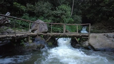 Small waterfall Video stock 211786340