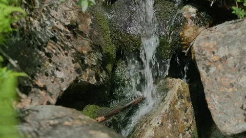 A small waterfall Stock Footage 245419621