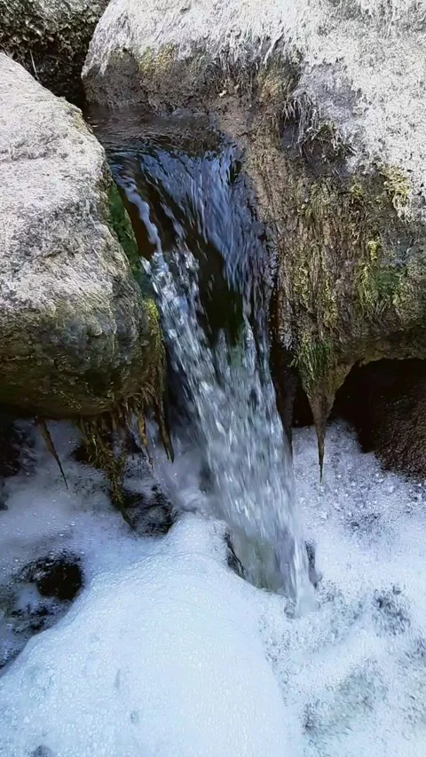 Small waterfall. Stock Footage 246683919