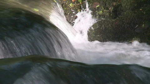 Small waterfall in forest Video stock 328427