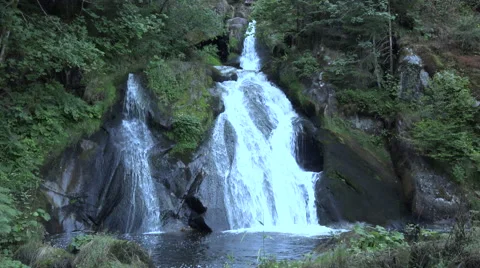 Small waterfall in the forest Stock-Footage 54601022