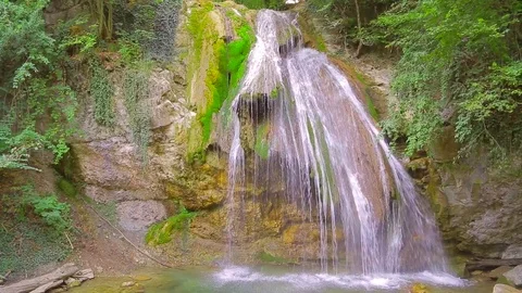 A small waterfall in the forest 스톡 동영상 78939545