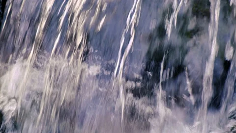 Small waterfall in the forest Stock Footage 147644165