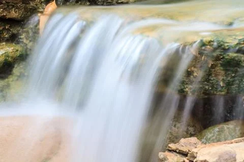 Small waterfall in a garden Foto stock