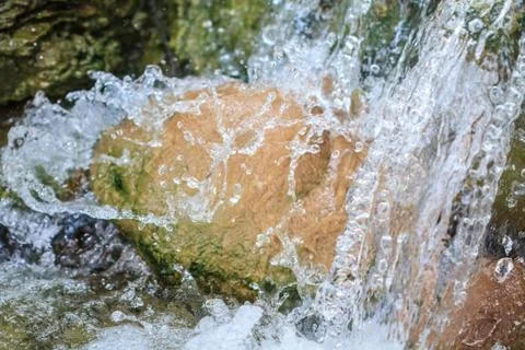 Small waterfall in a garden Foto stock